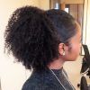 Highlighted Afro Curls Ponytail Hairstyles (Photo 7 of 25)
