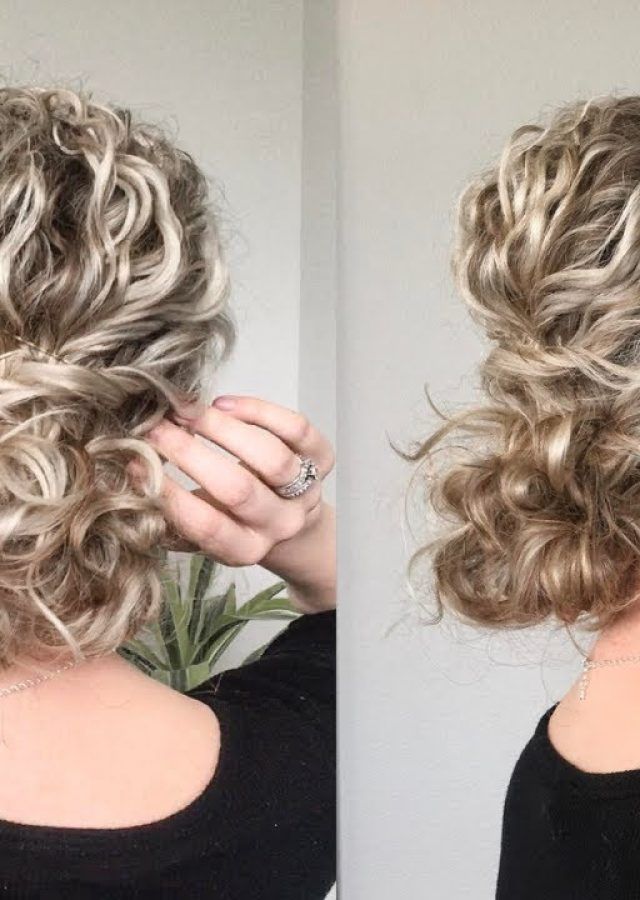 2024 Popular Updo for Long Curly Hair