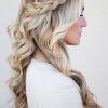 Half-Updo With Long Freely-Hanging Braids (Photo 15 of 15)