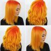Red, Orange And Yellow Half Updo Hairstyles (Photo 2 of 25)