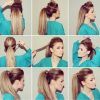 Long Blond Ponytail Hairstyles With Bump And Sparkling Clip (Photo 22 of 25)