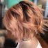 Top 25 of Peach Wavy Stacked Hairstyles for Short Hair