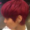 Pageboy Maroon Red Pixie Haircuts (Photo 8 of 25)