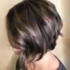 Side-Parted Angled Chocolate Lob Haircuts (Photo 4 of 25)