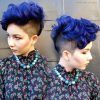 Blue Punky Pixie Hairstyles With Undercut (Photo 21 of 25)
