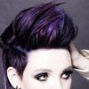 Faux-Hawk Fade Haircuts With Purple Highlights (Photo 10 of 25)