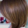 Straight Mid-Length Chestnut Hairstyles With Long Bangs (Photo 4 of 25)