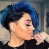 Blue Punky Pixie Hairstyles With Undercut (Photo 4 of 25)
