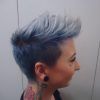 Blue Punky Pixie Hairstyles With Undercut (Photo 10 of 25)