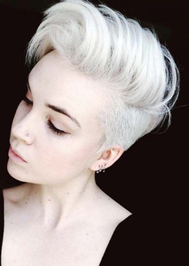 2024 Best of Flipped Up Platinum Blonde Pixie Haircuts