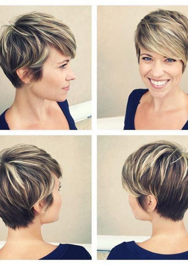 25 Best Ideas Dark Pixie Haircuts with Blonde Highlights
