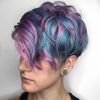 Blue Punky Pixie Hairstyles With Undercut (Photo 12 of 25)