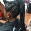 Ponytail Braid Hairstyles With Thin And Thick Cornrows (Photo 8 of 25)