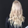 Creamy Blonde Waves With Bangs (Photo 2 of 25)