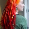 Red, Orange And Yellow Half Updo Hairstyles (Photo 7 of 25)