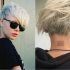 2024 Popular White Blonde Hairstyles with Dark Undercut