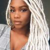 Blonde Faux Locs Hairstyles With Braided Crown (Photo 18 of 25)