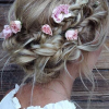 Double Braid Bridal Hairstyles With Fresh Flowers (Photo 1 of 25)