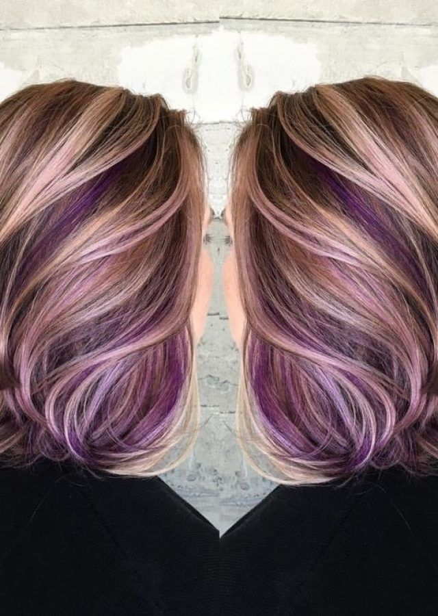 25 Ideas of Voluminous Platinum and Purple Curls Blonde Hairstyles