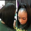 Low Black Ponytail Hairstyles With Bangs (Photo 4 of 25)