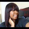 Long Bob Hairstyles With Bangs Weave (Photo 21 of 25)