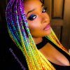 Multicolored Jumbo Braid Hairstyles (Photo 5 of 15)