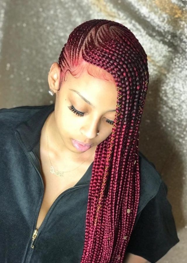 15 Collection of Red Cornrows Hairstyles