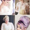 Retro Wedding Hair Updos With Small Bouffant (Photo 24 of 25)