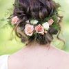 Undone Low Bun Bridal Hairstyles With Floral Headband (Photo 6 of 25)