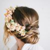 Romantic Florals Updo Hairstyles (Photo 16 of 26)