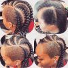 Side-Shaved Cornrows Braids Hairstyles (Photo 2 of 25)
