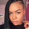 Side-Shaved Cornrows Braids Hairstyles (Photo 11 of 25)