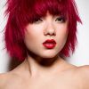 Bright Red Balayage On Short Hairstyles (Photo 25 of 25)
