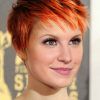 Black Choppy Pixie Hairstyles With Red Bangs (Photo 5 of 25)