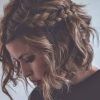 Braided Updo Hairstyle With Curls For Short Hair (Photo 3 of 15)