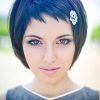 Funky Blue Pixie Hairstyles With Layered Bangs (Photo 6 of 25)