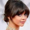 Updo Hairstyles With Bangs For Medium Length Hair (Photo 3 of 15)