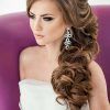 Curly Side Bun Wedding Hairstyles (Photo 6 of 15)
