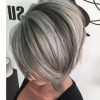 Side-Parted Asymmetrical Gray Bob Hairstyles (Photo 5 of 25)