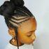Top 15 of Cornrows with Artistic Beaded Twisted Bun