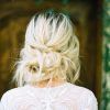 Embellished Caramel Blonde Chignon Bridal Hairstyles (Photo 6 of 25)