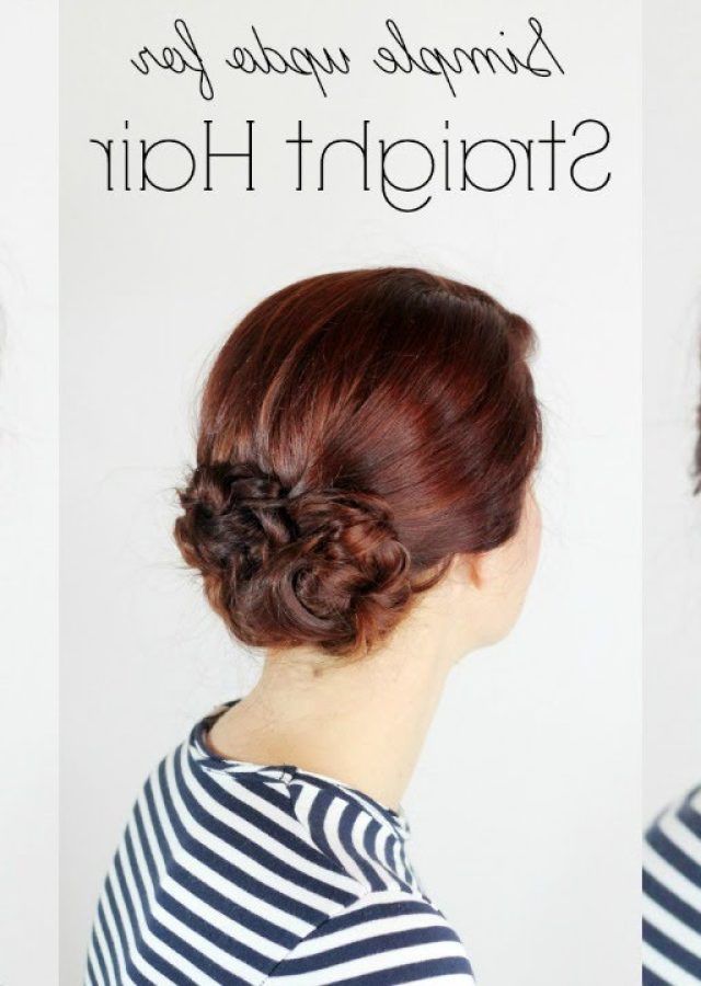 25 Photos Low Updo for Straight Hair