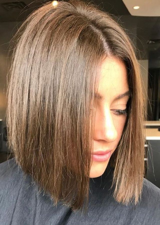 25 the Best Shiny Strands Blunt Bob Hairstyles