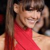 Sleek Pony Hairstyles With Thick Side Bangs (Photo 2 of 25)
