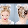 Upside Down Braids With Double Buns (Photo 9 of 15)