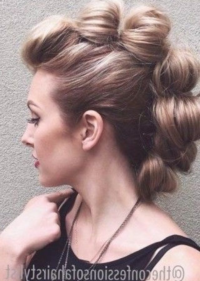  Best 25+ of Two-tone High Ponytail Hairstyles with a Fauxhawk