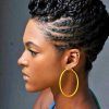 African Cornrows Updo Hairstyles (Photo 7 of 15)