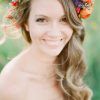 Flower Tiara With Short Wavy Hair For Brides (Photo 19 of 25)