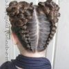 Reverse Braided Buns Hairstyles (Photo 21 of 25)