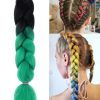 Multicolored Extension Braid Hairstyles (Photo 2 of 25)